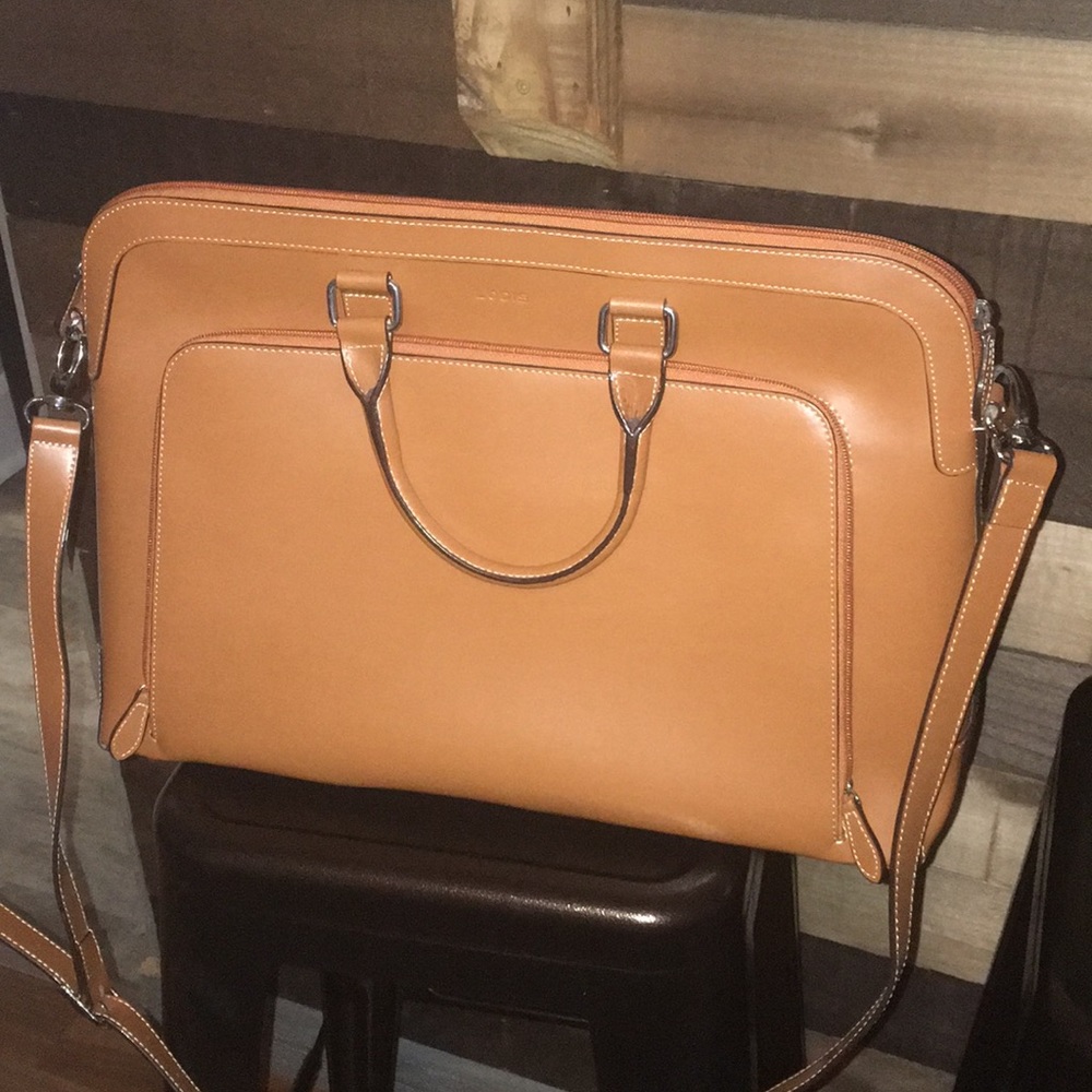 Lodiis Audrey Brera Brief Computer Comp Toffee leather!